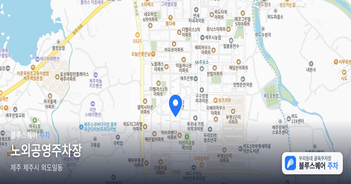 노외공영주차장 위치 지도