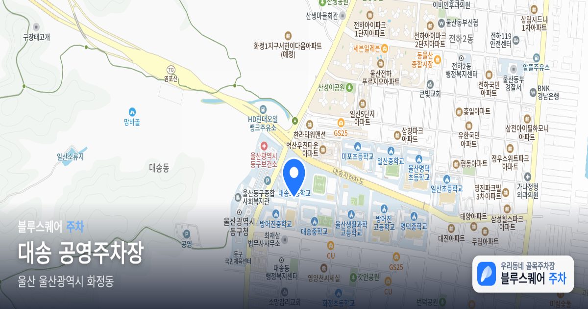 대송 공영주차장 위치 지도