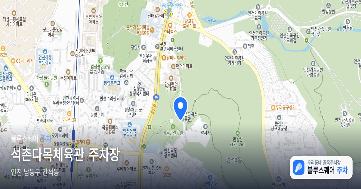 석촌다목체육관 주차장 위치 지도