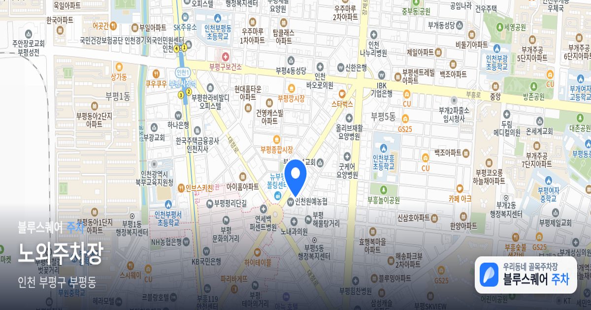 노외주차장 위치 지도