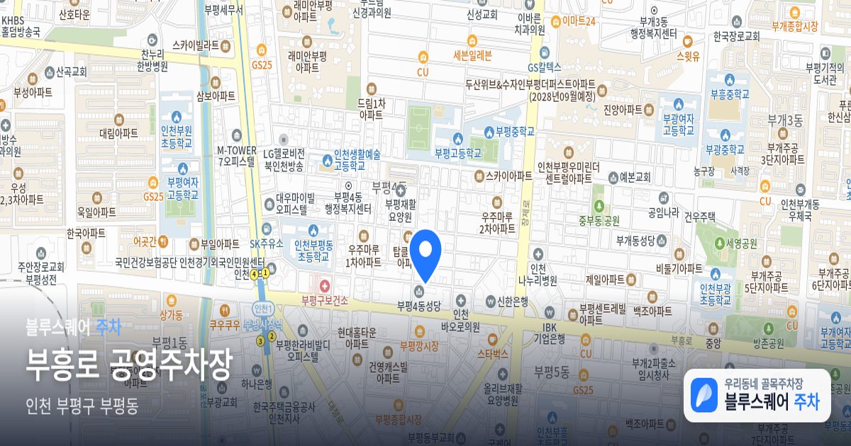 부흥로 공영주차장 위치 지도