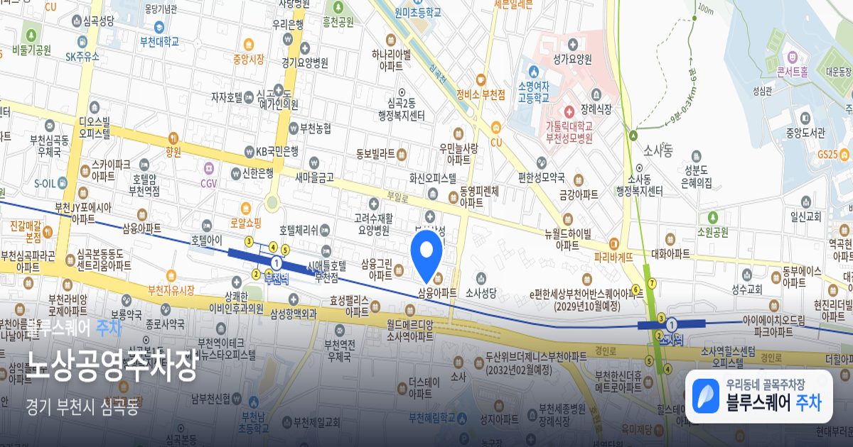 노상공영주차장 위치 지도