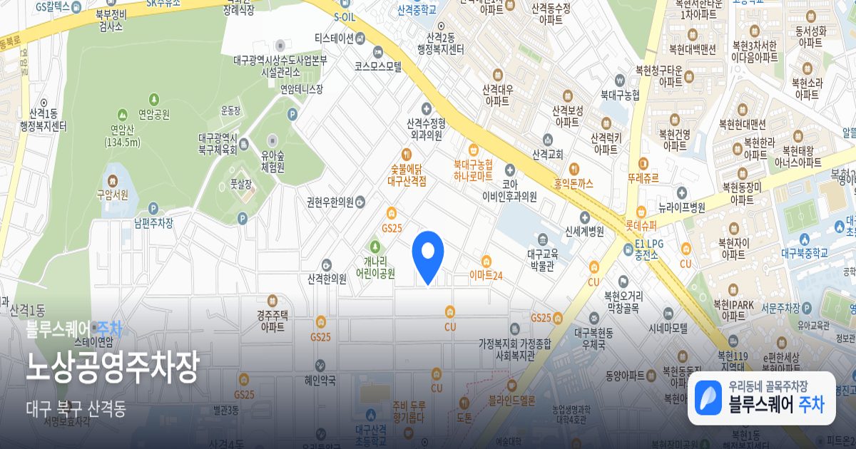 노상공영주차장 위치 지도