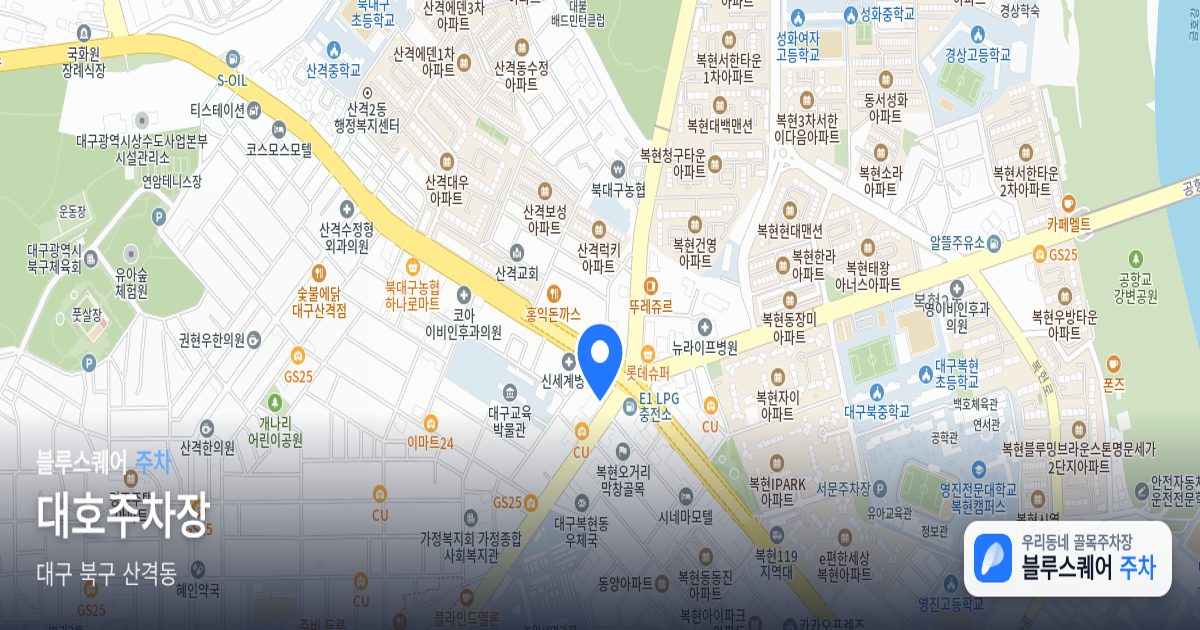 대호주차장 위치 지도