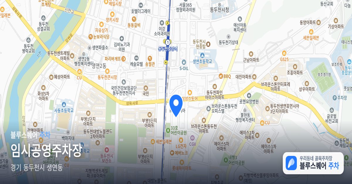 임시공영주차장 위치 지도