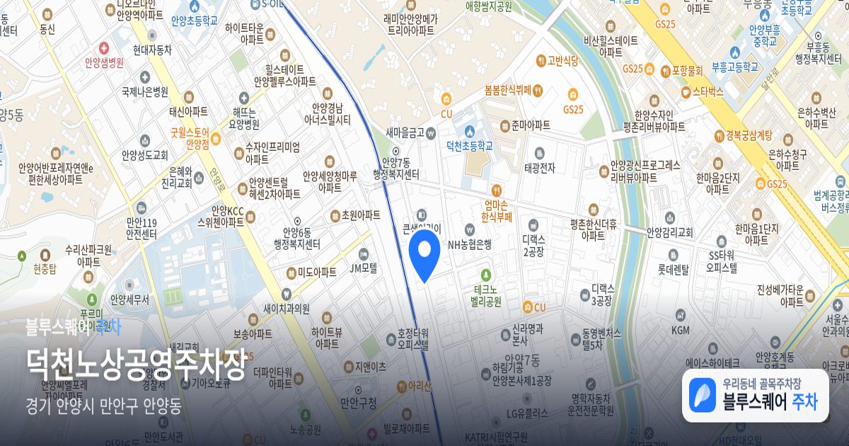 덕천노상공영주차장 위치 지도