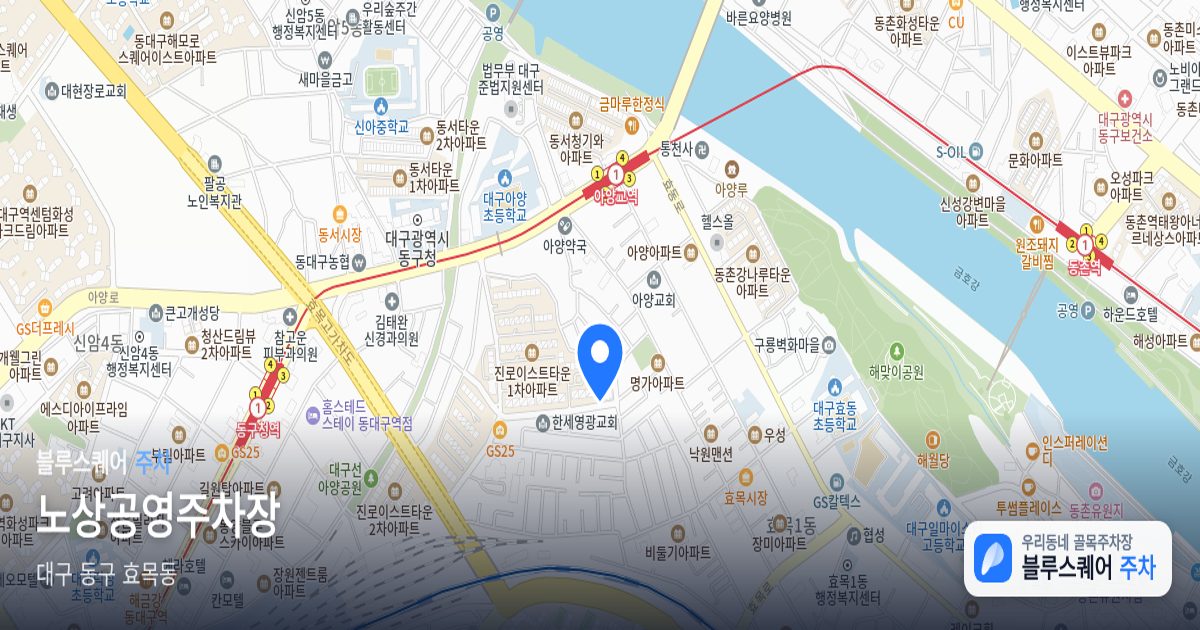 노상공영주차장 위치 지도