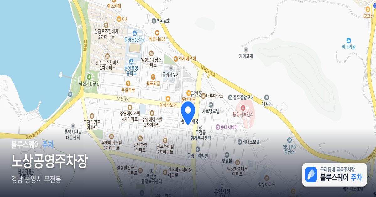 노상공영주차장 위치 지도