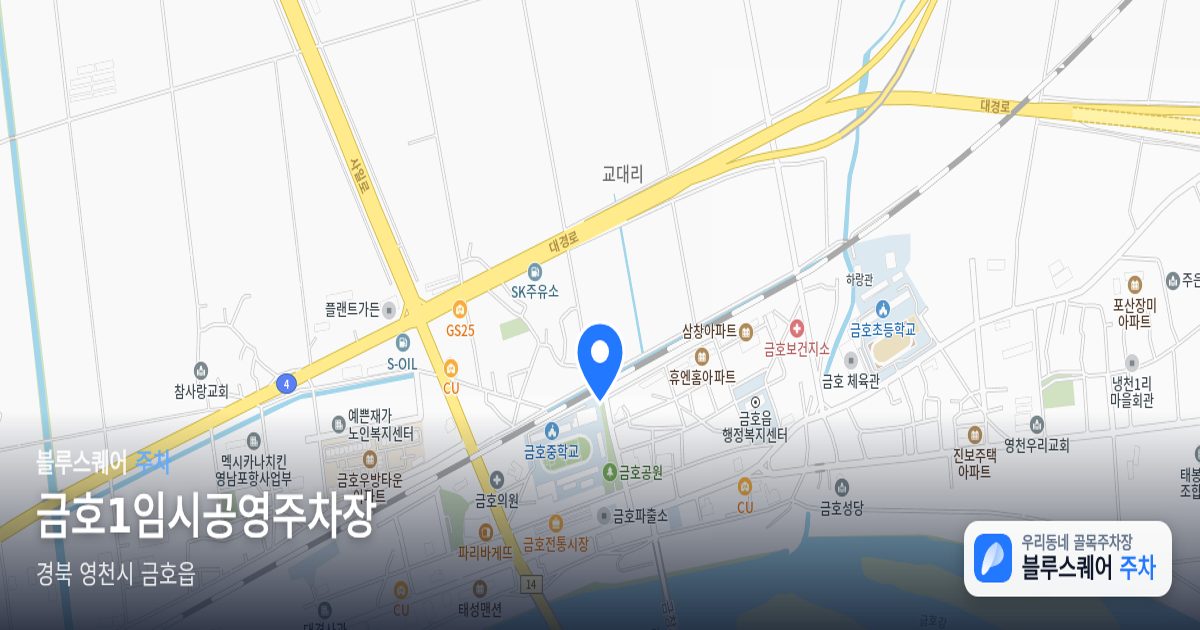 금호1임시공영주차장 위치 지도