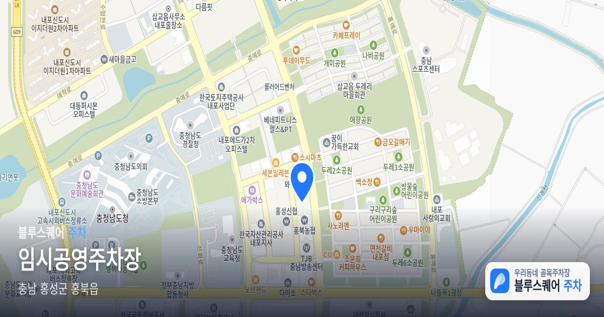 임시공영주차장 위치 지도
