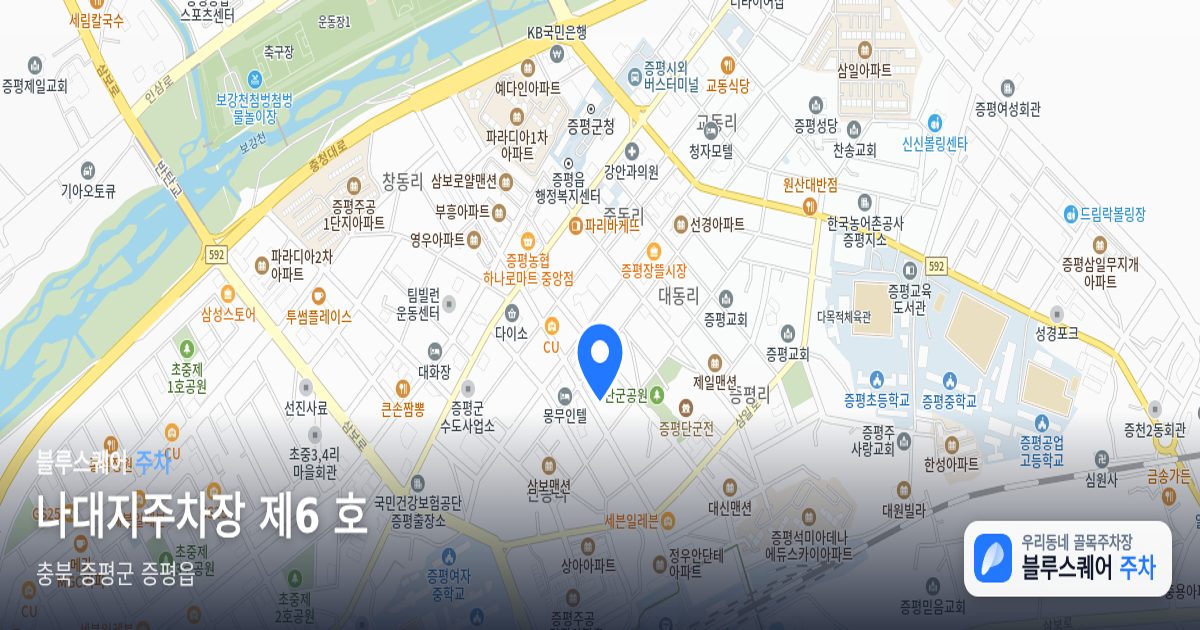 나대지주차장 제6 호 위치 지도