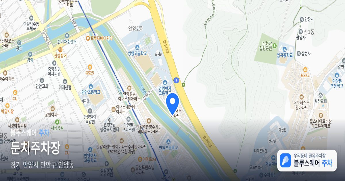 둔치주차장 위치 지도