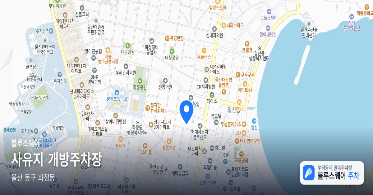 사유지 개방주차장 위치 지도