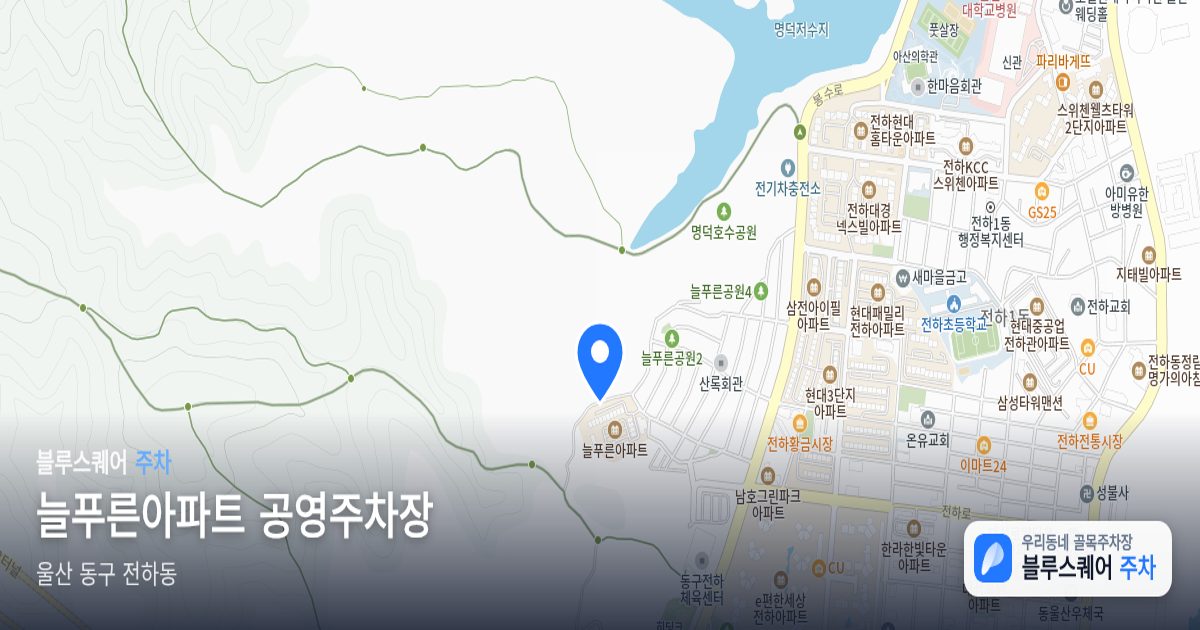 늘푸른아파트 공영주차장 위치 지도