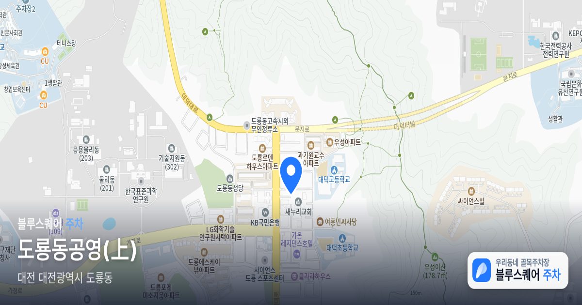 도룡동공영(上) 위치 지도