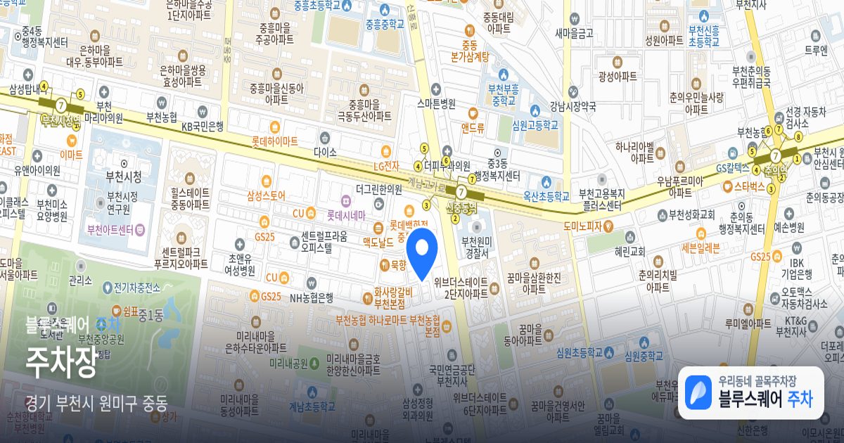 주차장 위치 지도