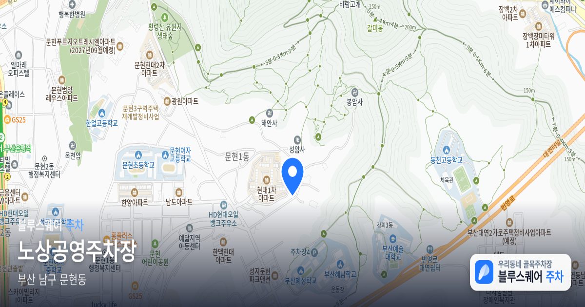 노상공영주차장 위치 지도