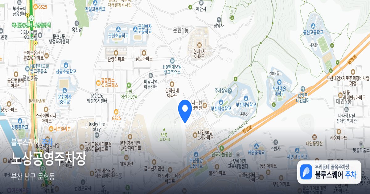 노상공영주차장 위치 지도