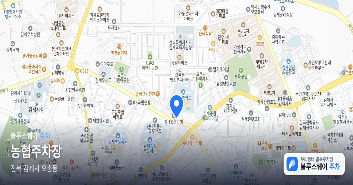 농협주차장 위치 지도