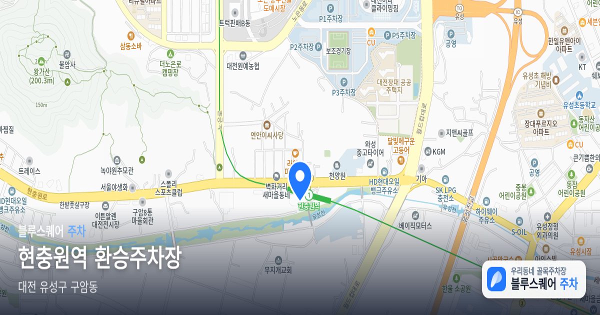 현충원역 환승주차장 위치 지도