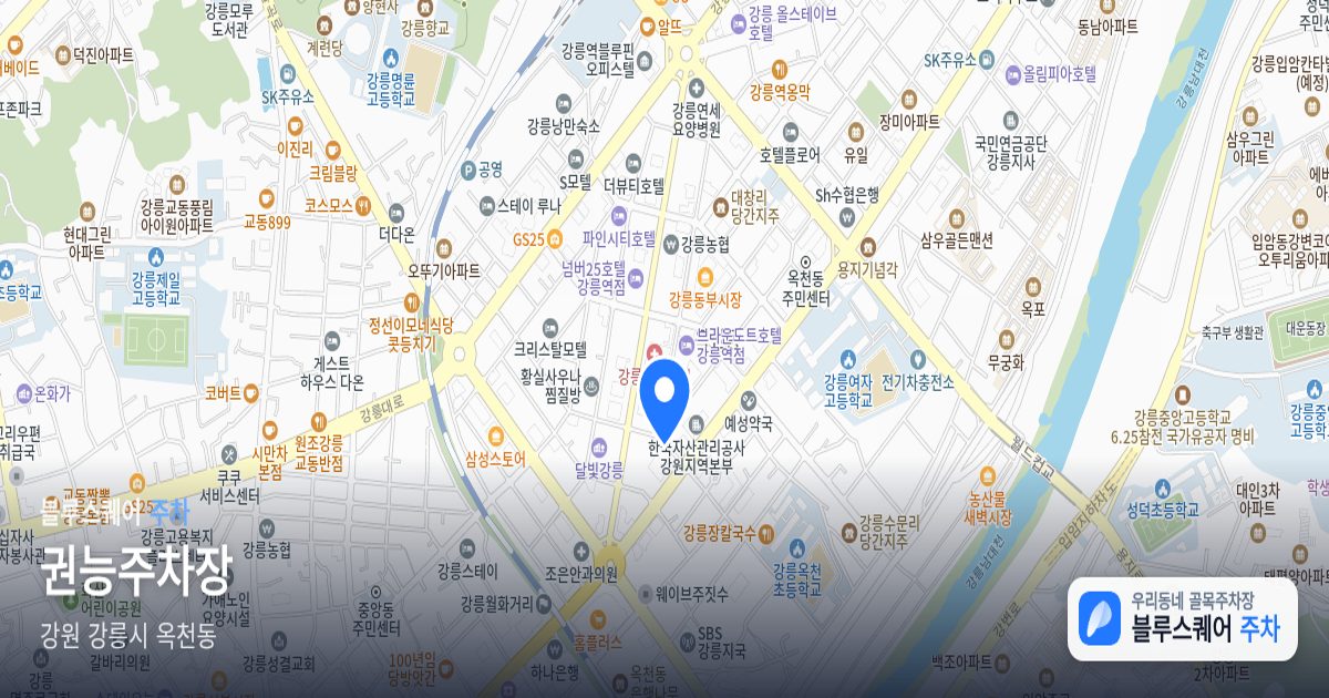 권능주차장 위치 지도