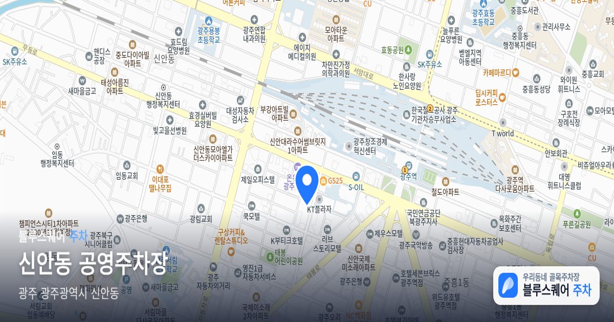 신안동 공영주차장 위치 지도