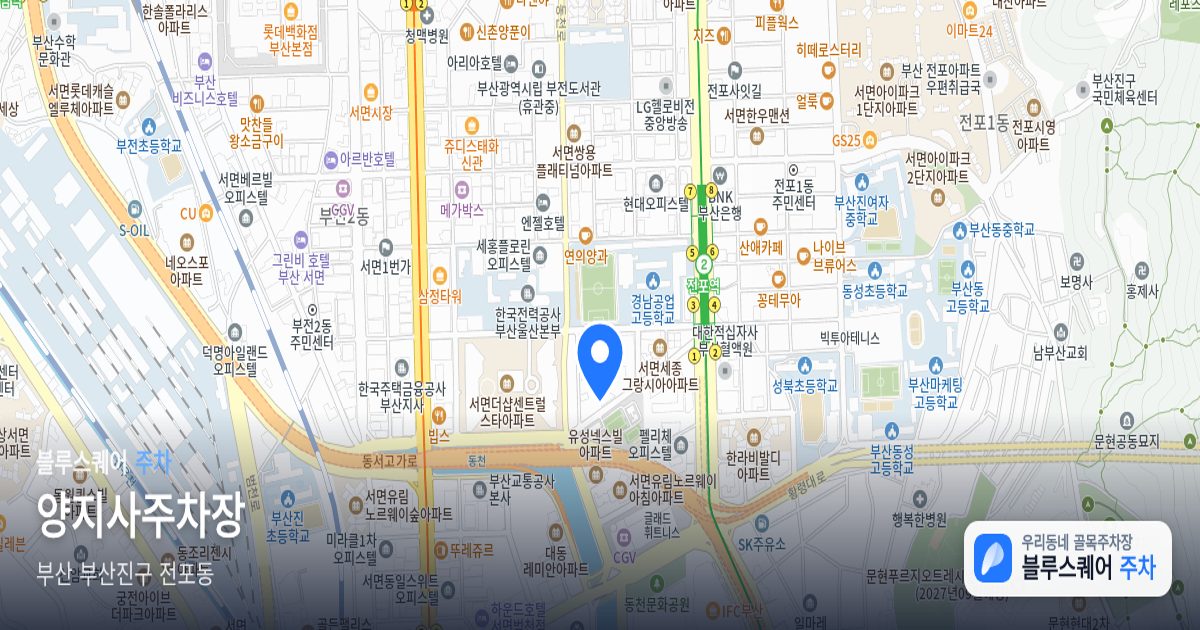 양지사주차장 위치 지도