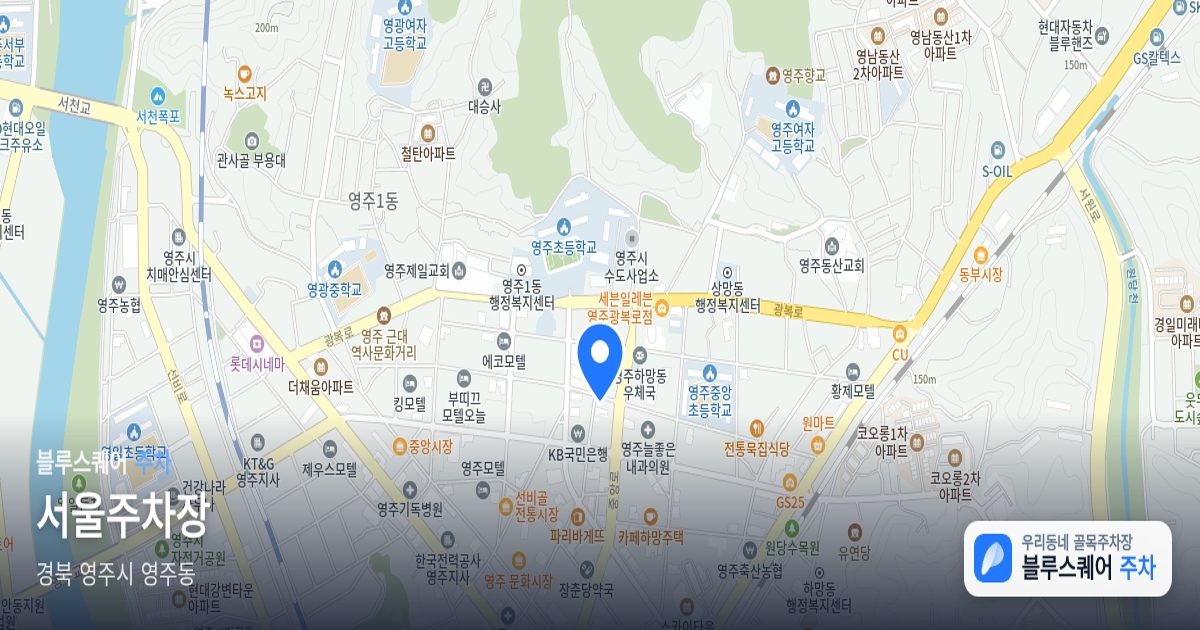 서울주차장 위치 지도