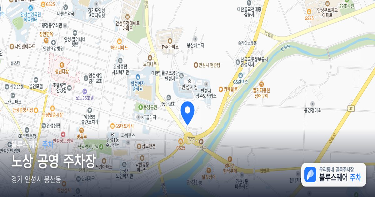 노상 공영 주차장 위치 지도