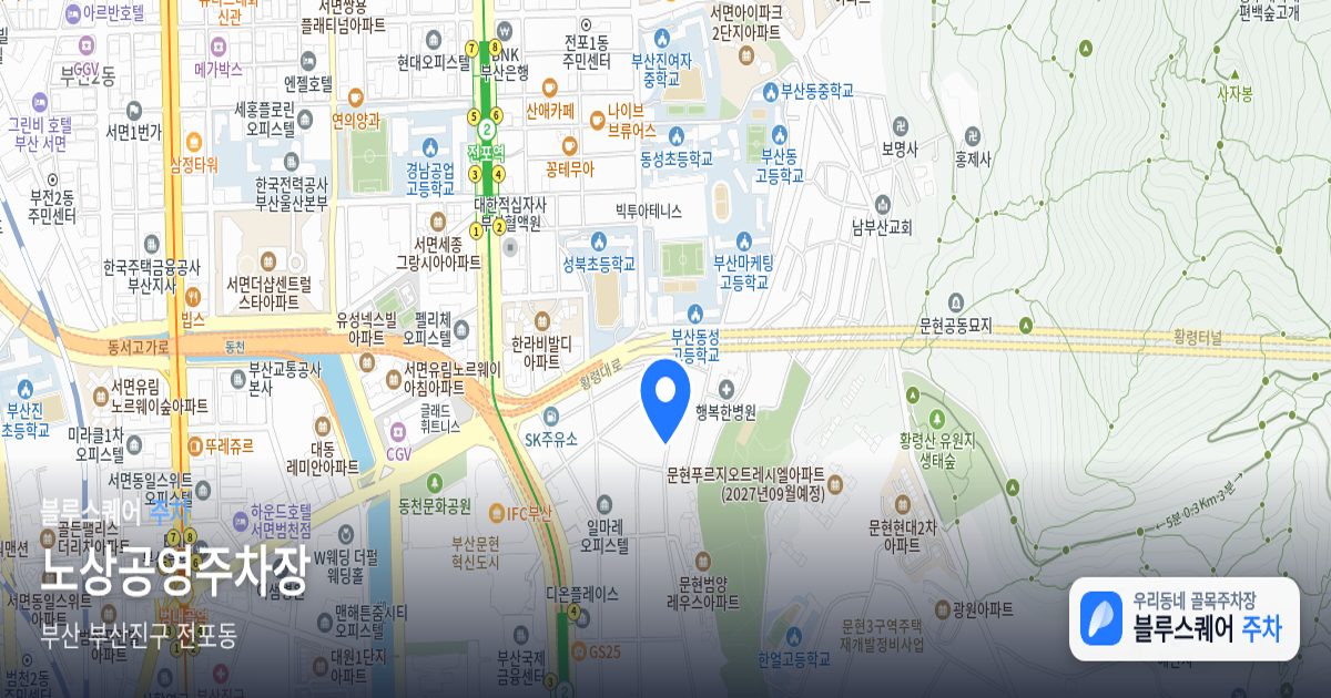 노상공영주차장 위치 지도