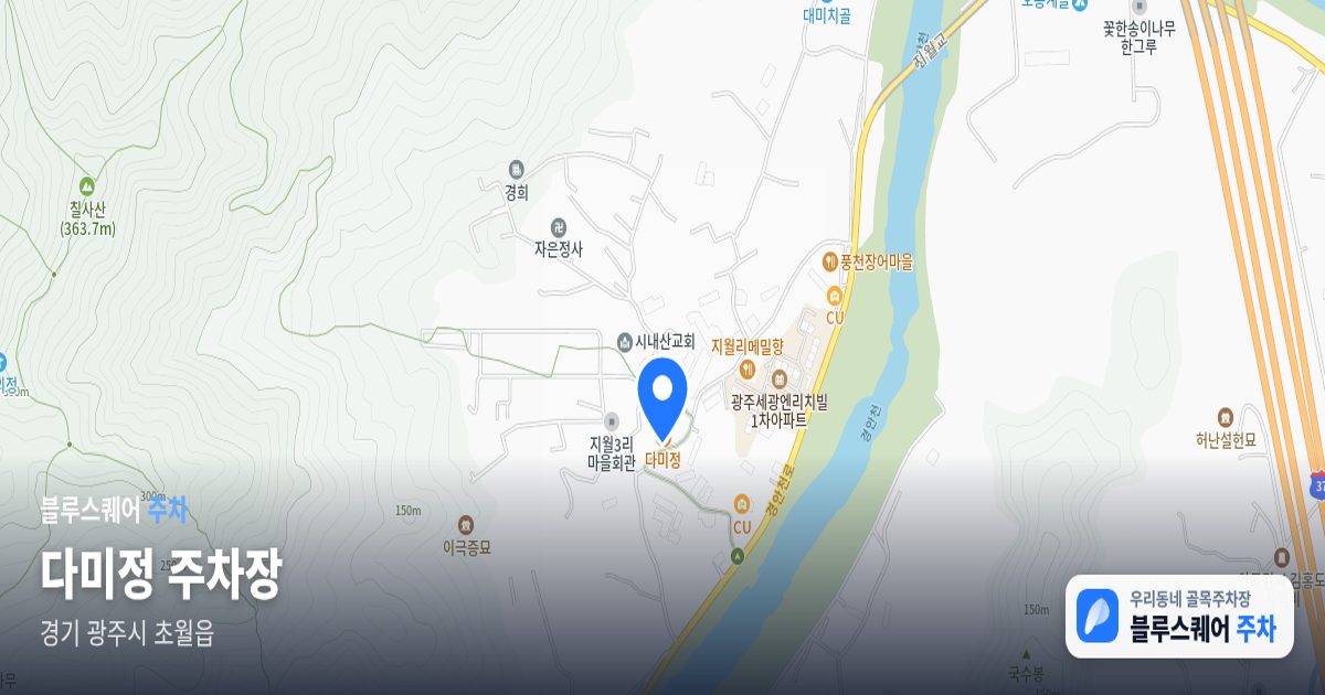 다미정 주차장 위치 지도