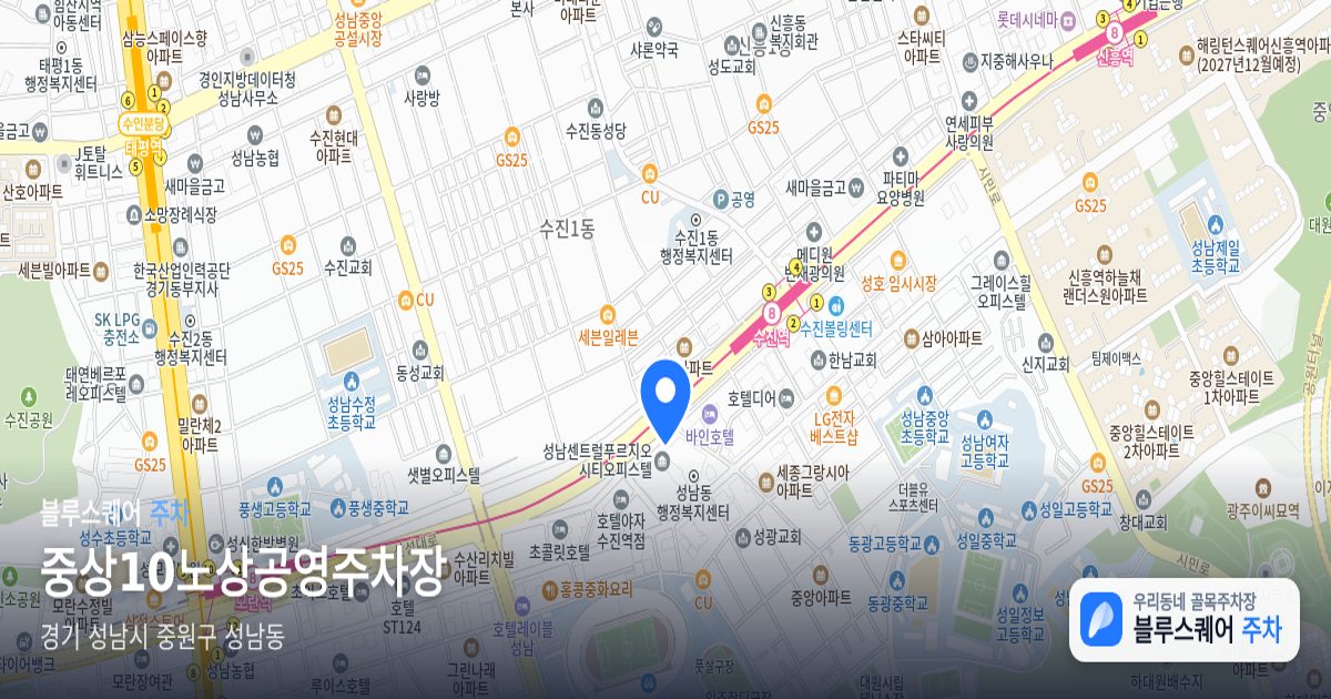 중상10노상공영주차장 위치 지도