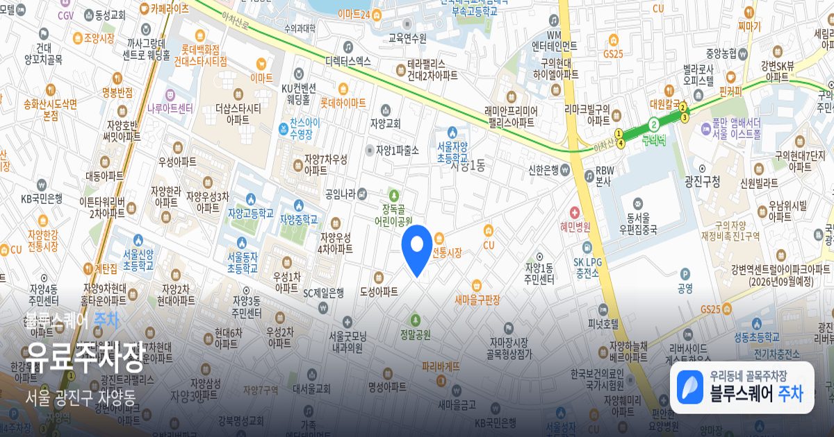 유료주차장 위치 지도