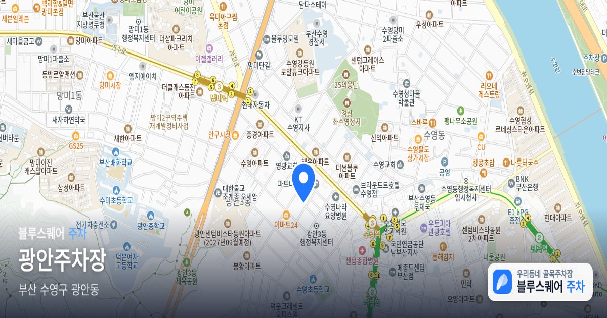 광안주차장 위치 지도