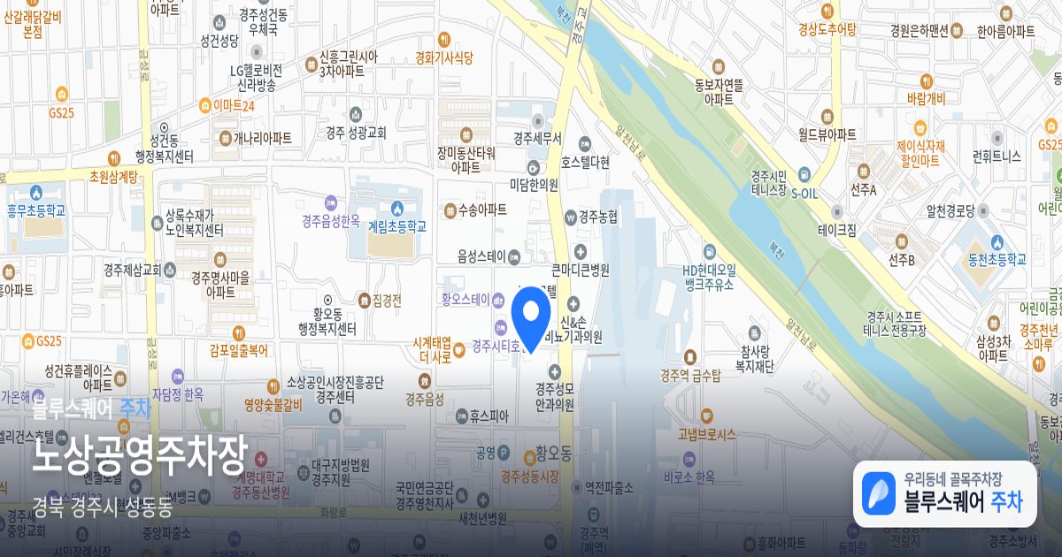 노상공영주차장 위치 지도