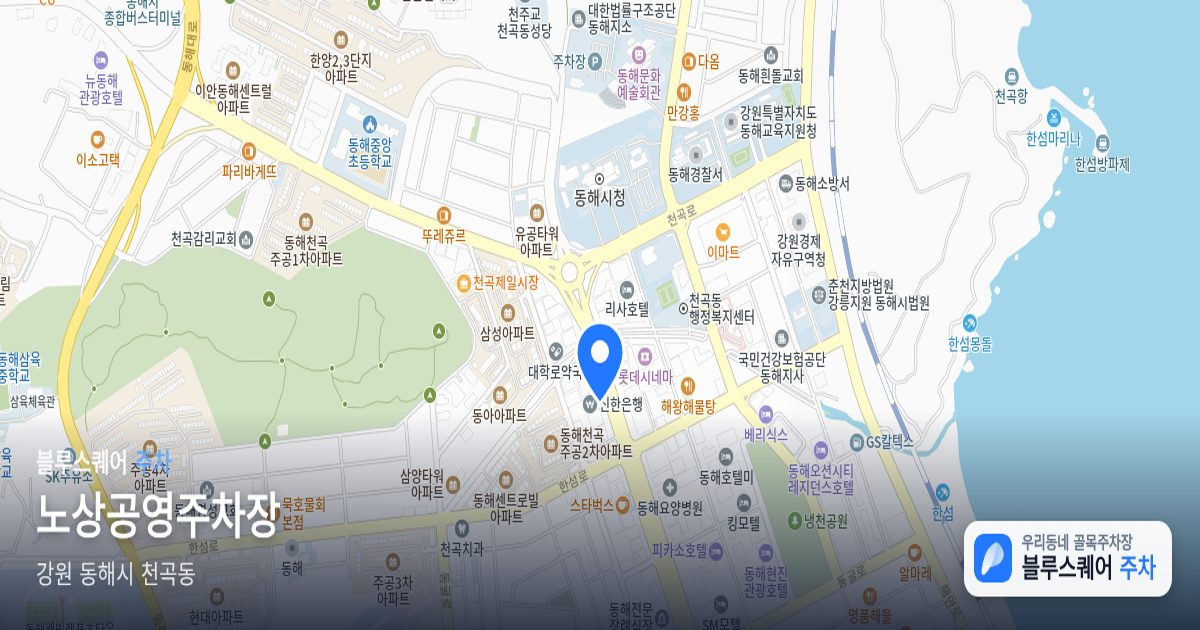 노상공영주차장 위치 지도