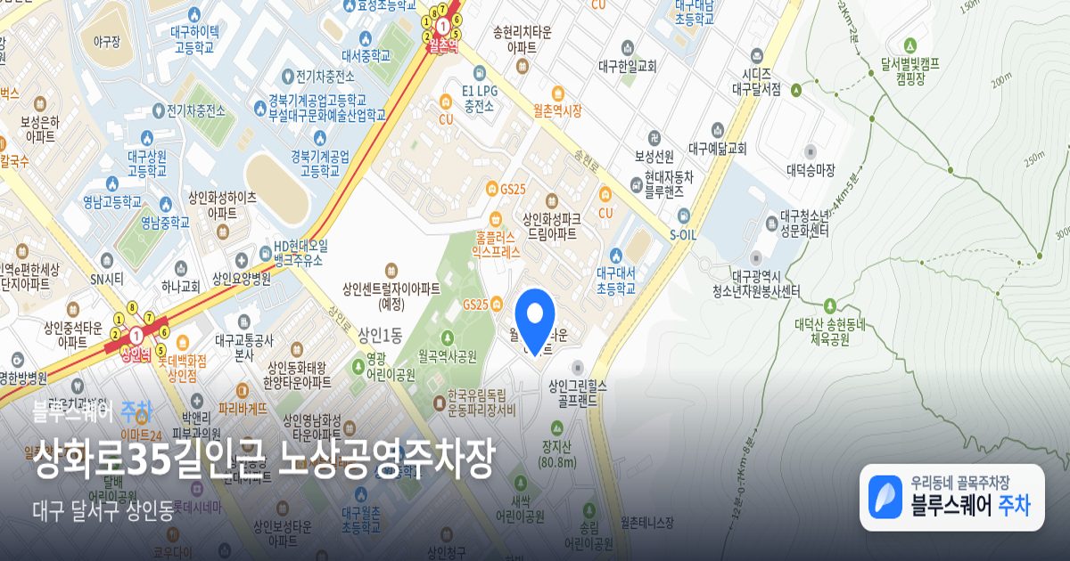 상화로35길인근 노상공영주차장 위치 지도