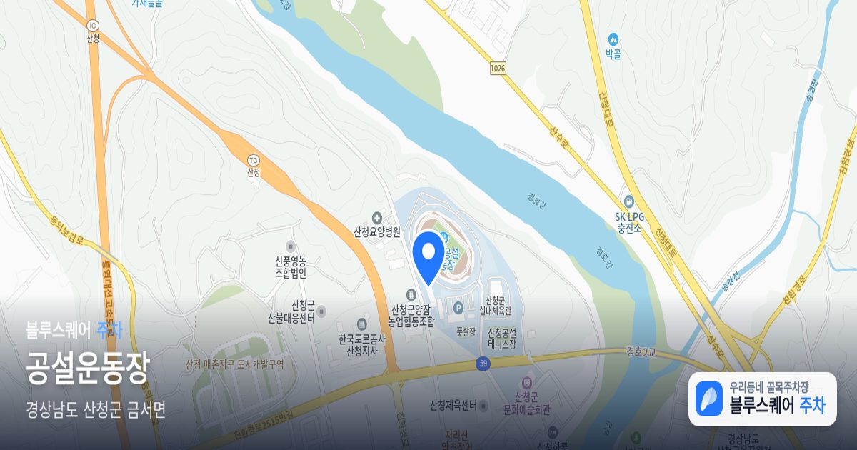공설운동장 위치 지도