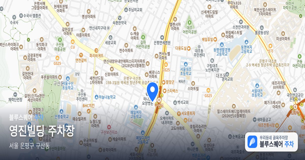 영진빌딩 주차장 위치 지도