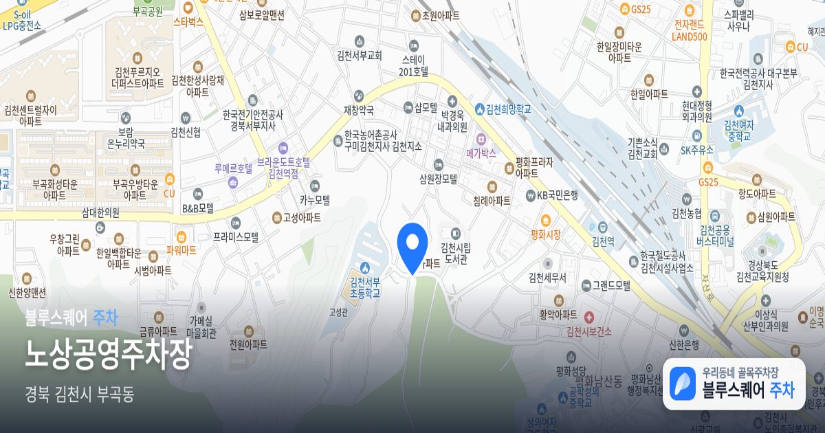 노상공영주차장 위치 지도
