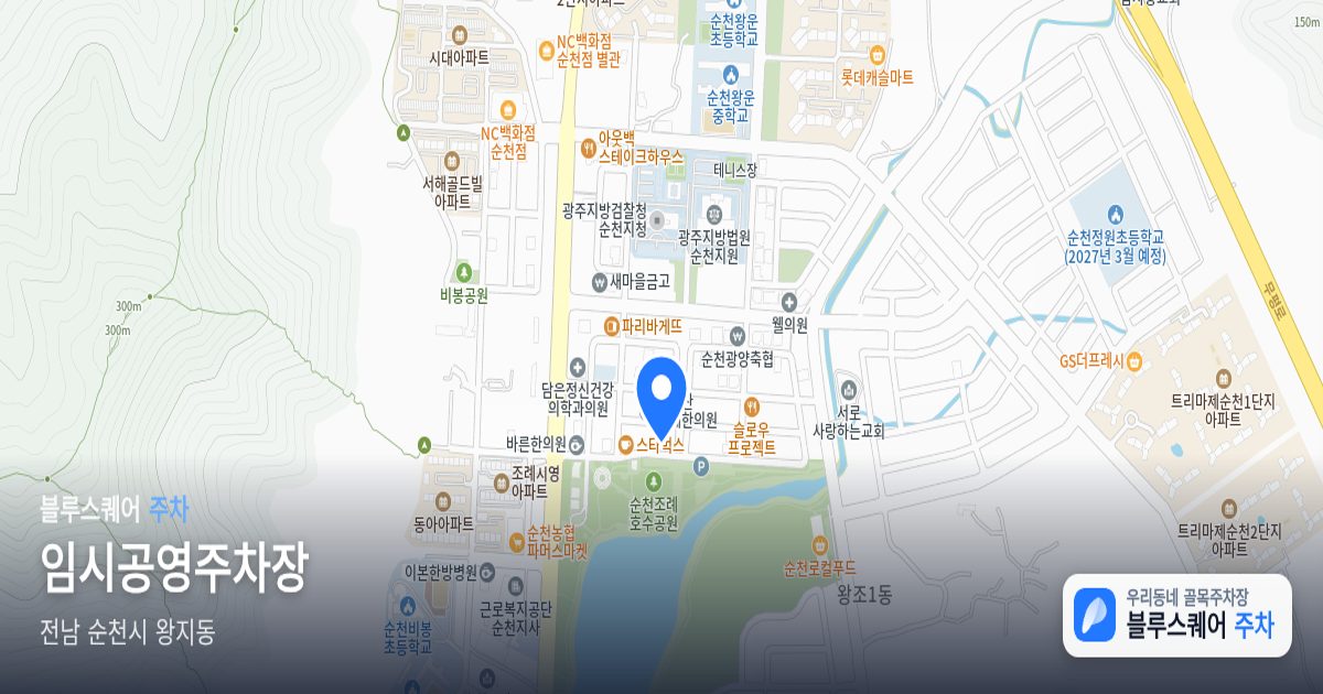 임시공영주차장 위치 지도