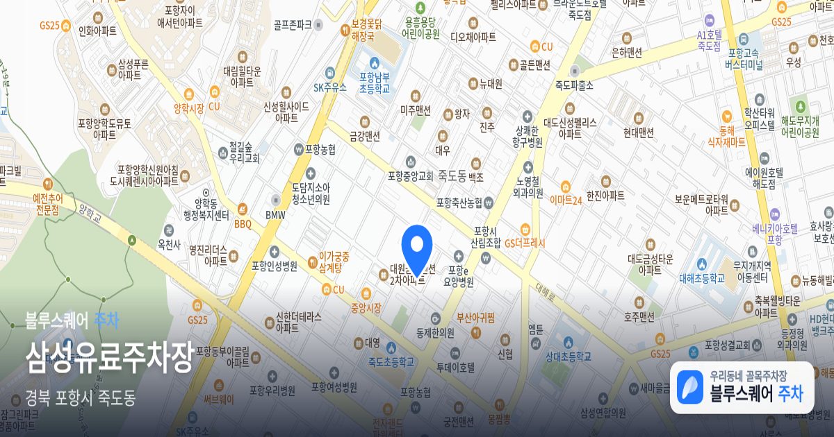 삼성유료주차장 위치 지도