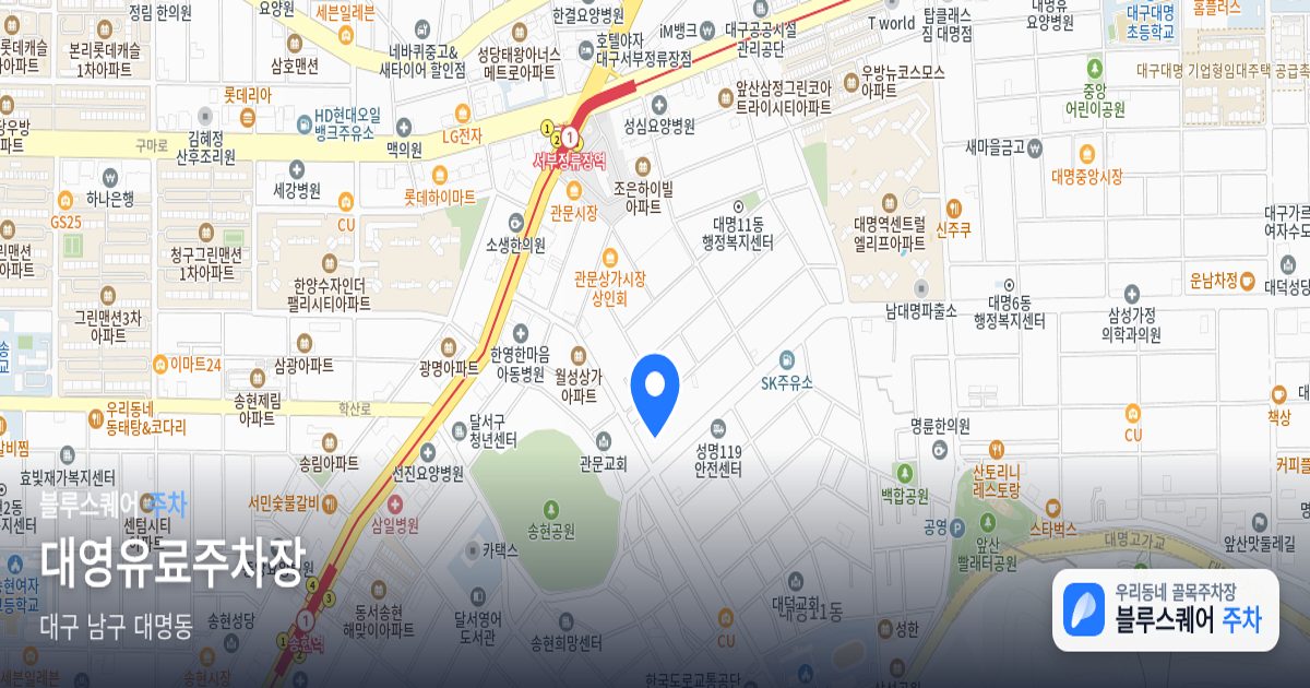 대영유료주차장 위치 지도