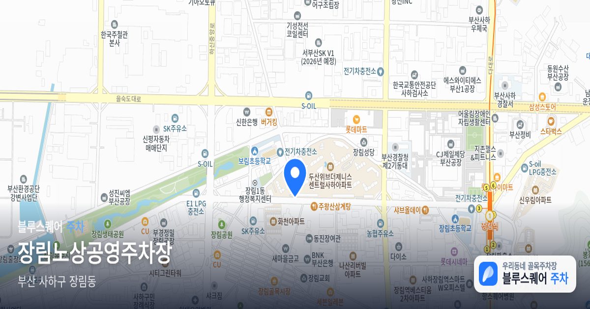 장림노상공영주차장 위치 지도