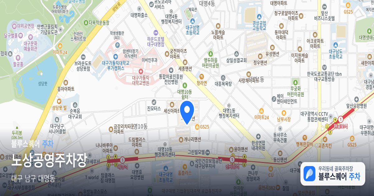 노상공영주차장 위치 지도