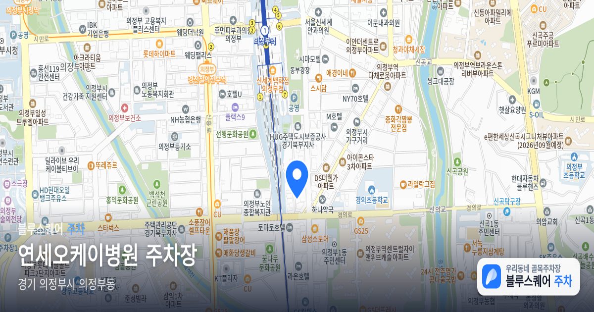연세오케이병원 주차장 위치 지도