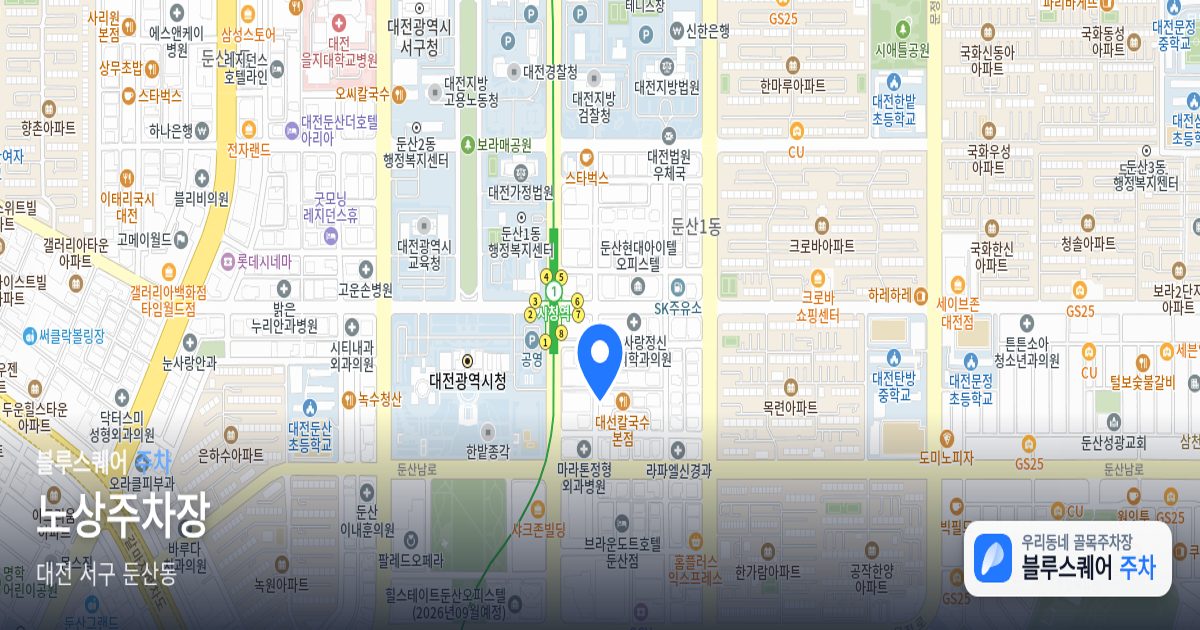 노상주차장 위치 지도