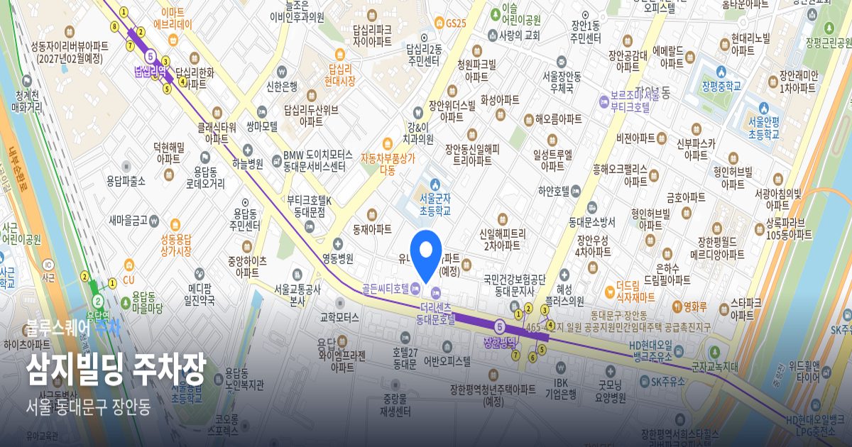 삼지빌딩 주차장 위치 지도