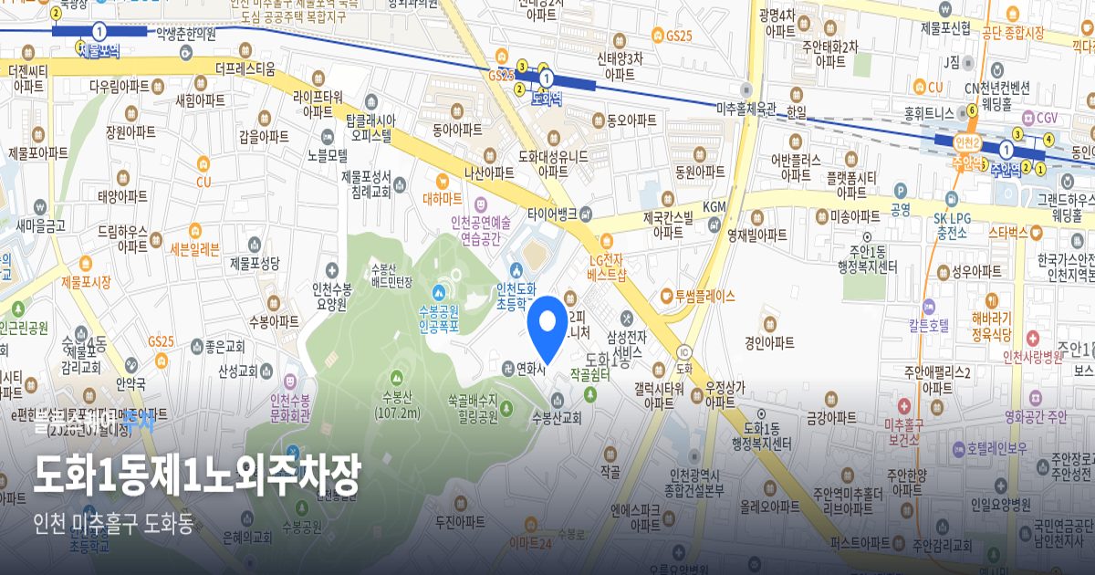도화1동제1노외주차장 위치 지도