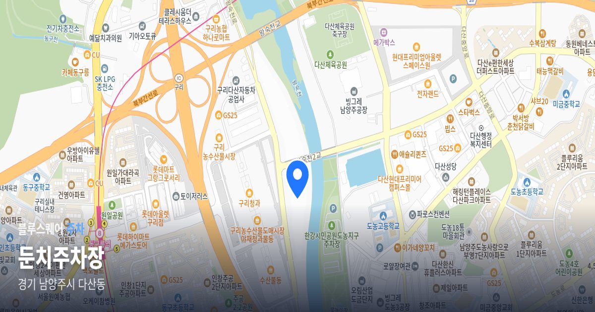 둔치주차장 위치 지도
